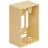 ICC Surface Mount Back Box, Single Gang, Raceway Compatible for Voice, Data, CATV, Fiber, Audio, and Video, Ivory view 4