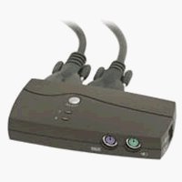 2PORT Slim PS/2 KVM Switch with Cables Included