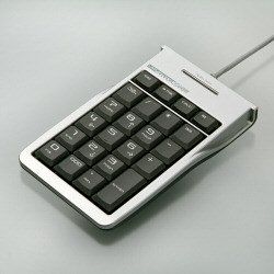 TK2P22SV USB Connection Numeric Keypad with USB 2 Port Hub, Silver