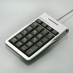 TK2P22SV USB Connection Numeric Keypad with USB 2 Port Hub, Silver
