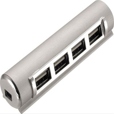 GH uhc204es Slim 4 Port USB Hub Silver
