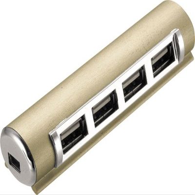 GH-UHC204EG Slim 4 Port USB 2.0 Hub Gold
