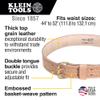 KLEIN TOOLS 5415XL Tool Belt, Heavy-Duty Leather Work Belt for Contractors, Construction, Carpenters, Electricians, Framers, Ironworkers, X-Large view 2