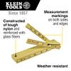 Klein Tools 911-6 Folding Ruler 6-Foot, Durable Fiberglass, Outside Reading view 2