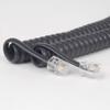 Cablesys ICC Coiled Telephone Handset Cord for Use with PBX Phone Systems, VoIP Telephones - 6 Ft Uncoiled, Rj22, 1.5 Inch Lead on Both Ends, Metal Gray view 3