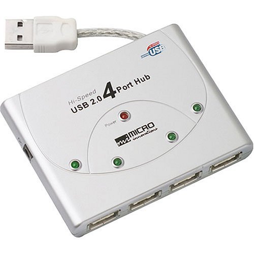 4PORT Hub USB 2.0 with Ac Adapter