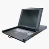 8PORT 1U Rack Mount KVM Switch 15IN LCD Console Keyboard Touchpad view 1