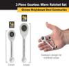 Titan 18202 2-Piece 1/4-Inch and 3/8-Inch Drive Gearless Micro Ratchet Set view 2
