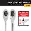 Titan 18202 2-Piece 1/4-Inch and 3/8-Inch Drive Gearless Micro Ratchet Set view 4