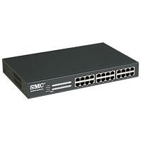 SMC Networks EZ Switch SMCGS24 10/100/1000Mbps Unmanaged 24 Ports with Jumbo Frame Support Rack Mountable Switches