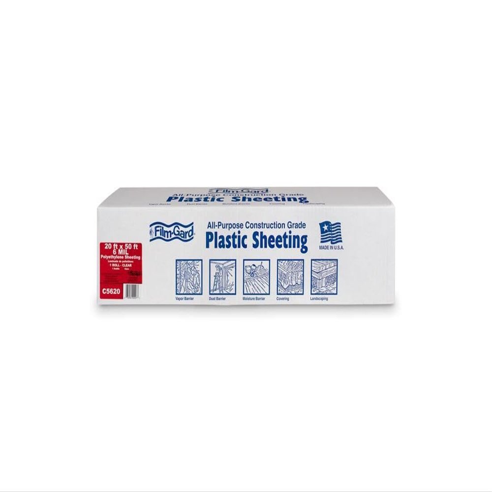 Covalence Plastics 6ML CLR 20X50 20-by-50-Foot 6-Millimeter Clear Tyco Polyethylene Plastic Sheeting, No Size, No Color