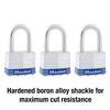 Master Lock 5TRILFPF Outdoor Padlock with Key, 3 Pack Keyed-Alike view 3
