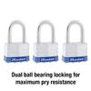 Master Lock 5TRILFPF Outdoor Padlock with Key, 3 Pack Keyed-Alike view 4