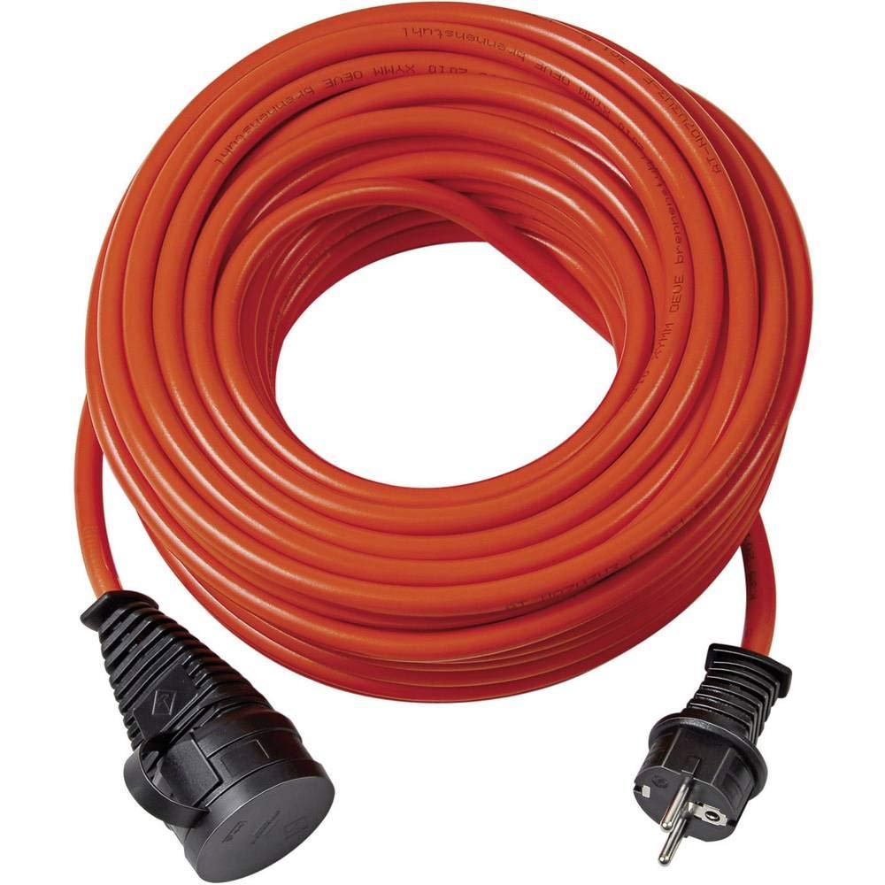 Brennenstuhl BREMAXX Verlngerungskabel (25m Kabel in Orange, fr den Einsatz im Auenbereich IP44, einsetzbar bis -35 C, l- und UV-bestndig)