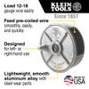 Klein Tools 27400 Tie wire Reel, Made in USA, Lightweight Aluminum, Left Handed and Right Handed with Rewind Knob view 2