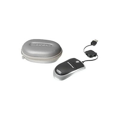 Iogear Laser Travel Mouse w/Retractable Cable