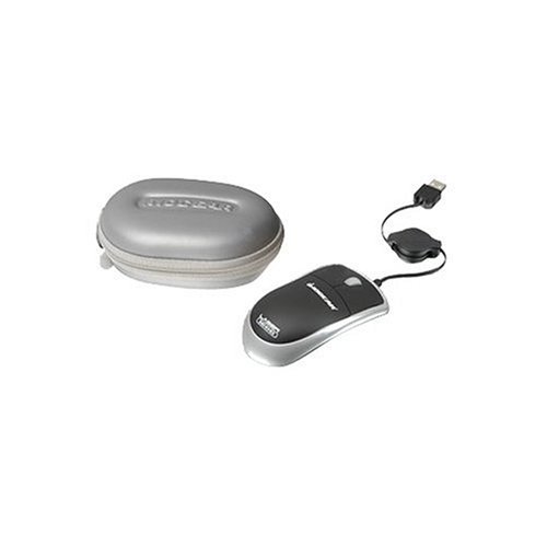 Iogear Laser Travel Mouse w/Retractable Cable