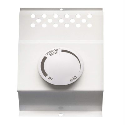 Cadet F Series Double Pole Built-In Baseboard Thermostat (Model: BTF2W, Part: 08734), 22 Amp, 120/208/240 Volt, White