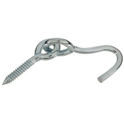 Stanley 766370 Pivot Rope Hook with Lag Eye, 6-5/8 in L, 5/16 in Wire, Zinc Plated