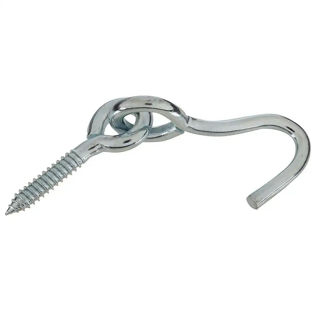 Stanley 766370 Pivot Rope Hook with Lag Eye, 6-5/8 in L, 5/16 in Wire, Zinc Plated