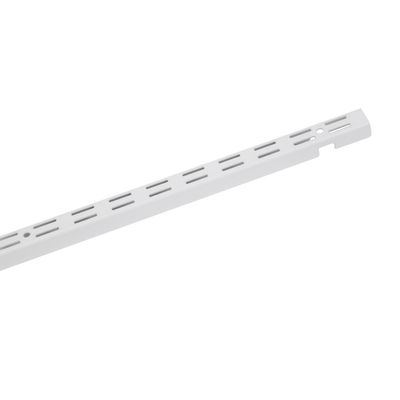 ClosetMaid ShelfTrack White Standard Upright, Closet System Hardware, 84 in., Double Slot, Durable Steel for Closets, Pantries, Utility, Laundry