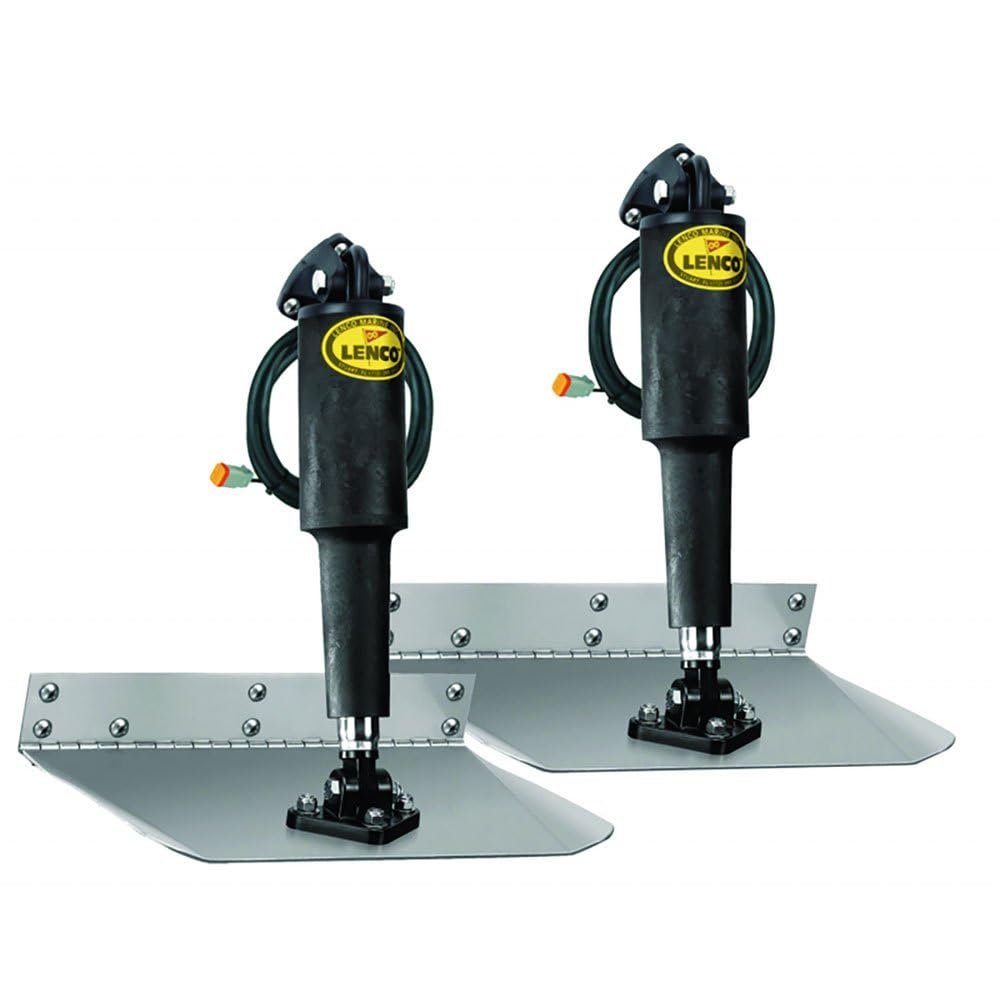 Lenco 12V Standard Mount Trim Tab Kit, 9" x 18"