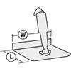 Lenco 12V Standard Mount Trim Tab Kit, 9" x 18" view 2