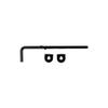 National Hardware N165-902 Gate Cane Bolt, 1/2" x 12", Coated with WeatherGuard Protection, Black Plated Steel view 2