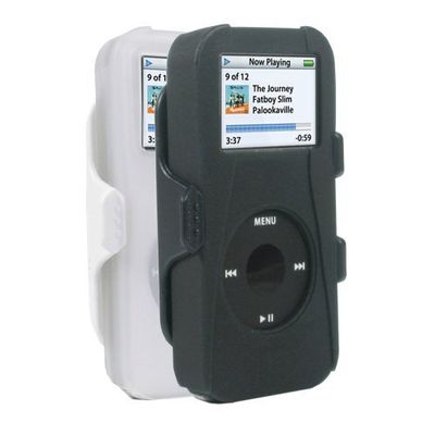 Speck 2-Pack of SkinTight Deluxe with Holster for iPod nano 1G (Clear and Black)