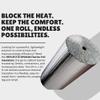 Reflectix Reflective Radiant Barrier Insulation Roll 24" x 10'  Double Bubble Foil Insulation with Aluminum Foil Layers  Reflects Radiant Heat  Ideal for Window Heat Blocking, Garage Doors & More view 2