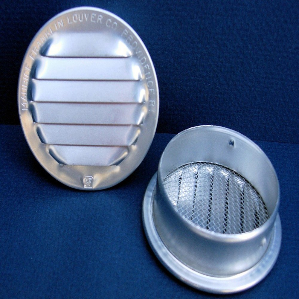 Maurice Franklin Louver 4 in. W x 4 in. L Bright Silver Aluminum Mini Louver