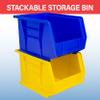 Akro-Mils 30239 AkroBins Plastic Storage Bins, 11"x8"x7", blue, 6-Pack view 4