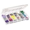 Akro-Mils 05905 Plastic Portable Parts Storage Case for Hardware and Crafts with Hinged Lid and 5 Adjustable Dividers, (14-3/8-Inch x 9-1/2-Inch x 2-1/2-Inch), Large, Clear view 3