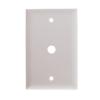 Pass & Seymour TP11WCC15 1 Gang Telephone Hole Opening Wall Plate, Nylon, White view 1