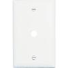 Pass & Seymour TP11WCC15 1 Gang Telephone Hole Opening Wall Plate, Nylon, White view 4