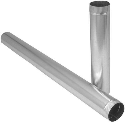 Imperial Manufacturing Pipe 9" Dia. X 24" Galvanized 26 Ga Steel
