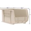 Akro-Mils 30239 AkroBins Plastic Storage Bins, 11"x8"x7", Red, 6-Pack view 2