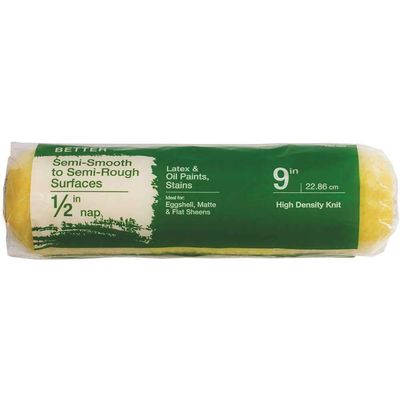 Linzer, 9" x 1/2", Yellow 0900 RC 144 Paint Roller Cover