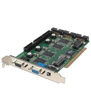 Kworld 8PORT Dvr Surveillance Philips 9 Bit Adc 120FPS Pcbase Dvr
