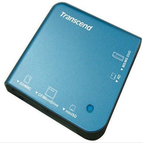 Transcend Japan TS-RD13B 13-in-1 Multi-Card Reader (USB 2.0), Blue