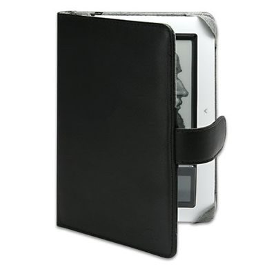 BoxWave Case Compatible with Barnes & Noble Nook (1st Ed.) - Nero Leather Elite Case, Professional, Stylish Genuine Leather Folio Cover