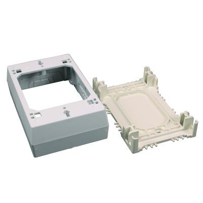 Legrand Wiremold NMW3 Nonmetallic Plastic Raceway for Extending Power, 1 Gang Deep Outlet Box, 1 3/8" Deep, White (1 Pack)