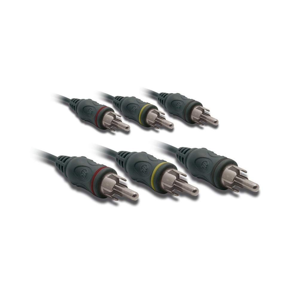 Metronic 470078 Audio Cable Stereo Jack 3 RCA Male / 3 RCA Male 3 m (2 Audio 1 Video)