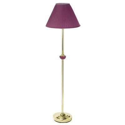 ORE International Burgundy Ceramic/Brass Floor Lamp - Burgandy