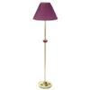 ORE International Burgundy Ceramic/Brass Floor Lamp - Burgandy view 1
