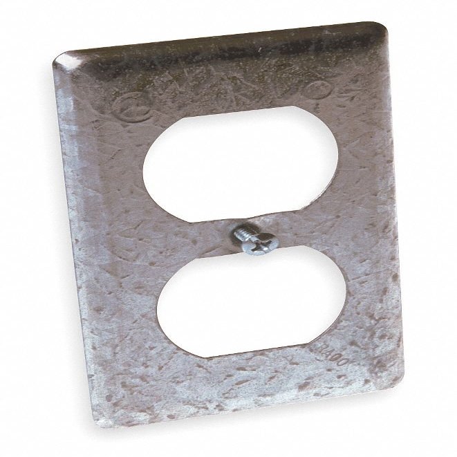Electrical Box Cover, Square, 4-1/4 in.