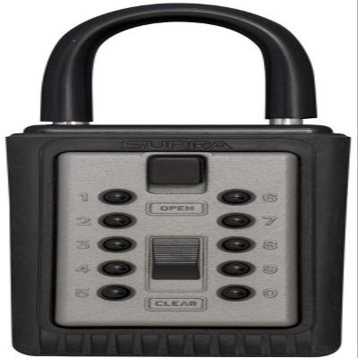 Kidde AccessPoint 001166 KeySafe 3-Key Portable Push Button Key Safe Box, Titanium Gray