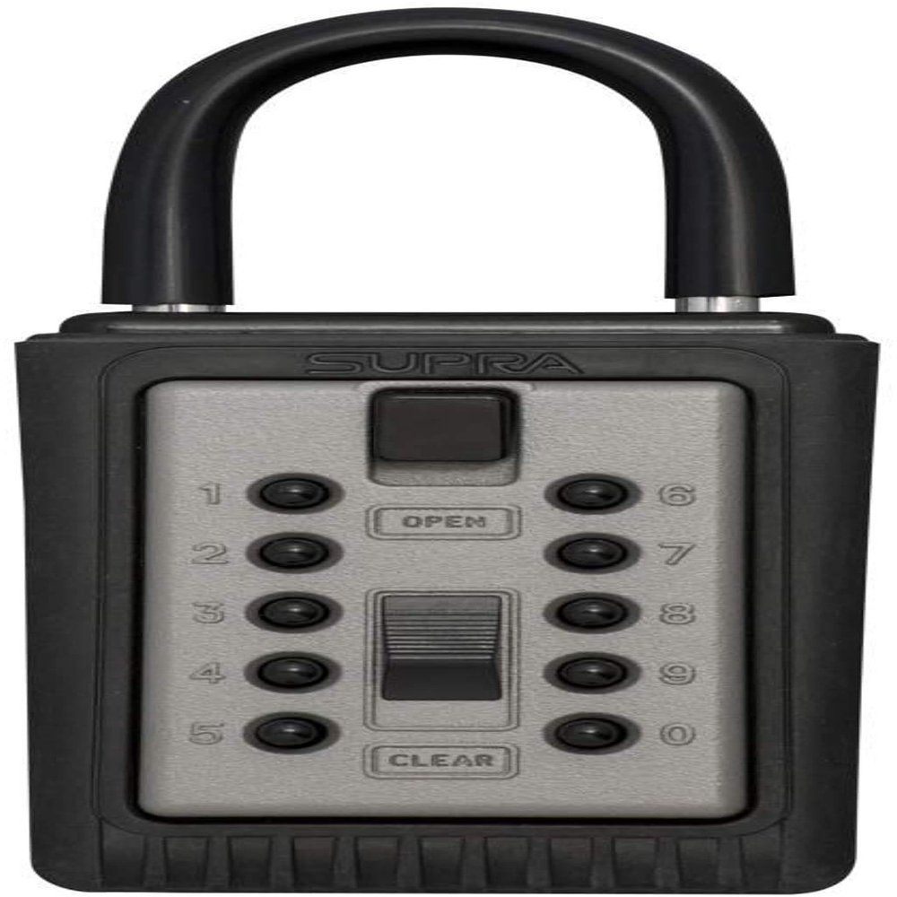 Kidde AccessPoint 001166 KeySafe 3-Key Portable Push Button Key Safe Box, Titanium Gray