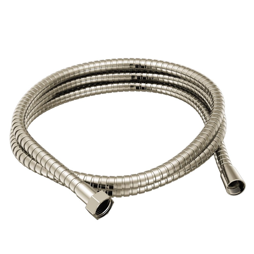 Moen Polished Nickel Replacement Hand Shower with 69-Inch Metal Double Lock Hose, A726NL