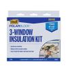 M-D Building Products 04440 42 in. x 62 in. Polar Block Clear Plastic 3 Window Insulation Kit (3 Sheets) view 3